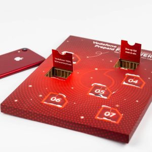 Aftelkalender 7 vakjes gepersonaliseerd voor Vodafone